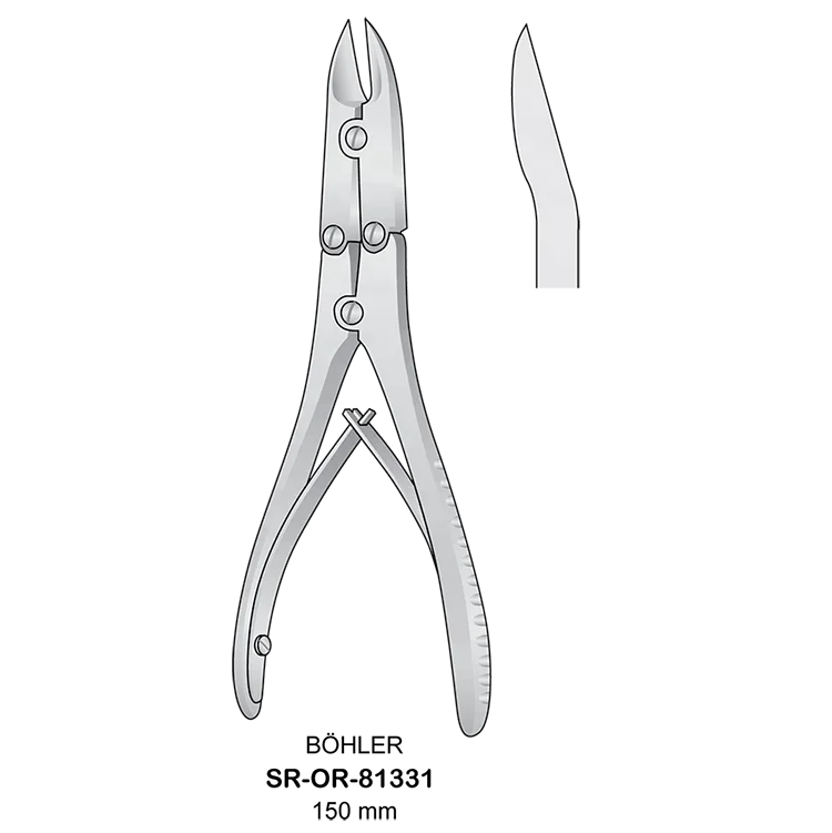 Factory Wholesale Best Quality Bohler Bone Cutting Forceps Nibbling Rongeur Surgical Instruments