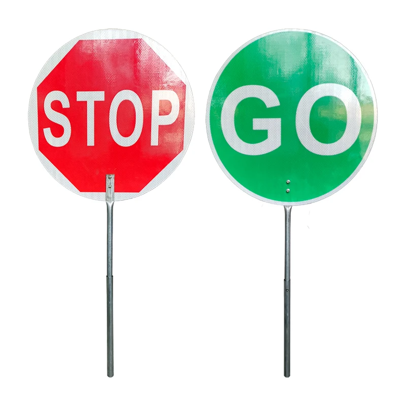 Ready to Ship Traffic signs Go Stop signs hand held stop signs Stop Paddles