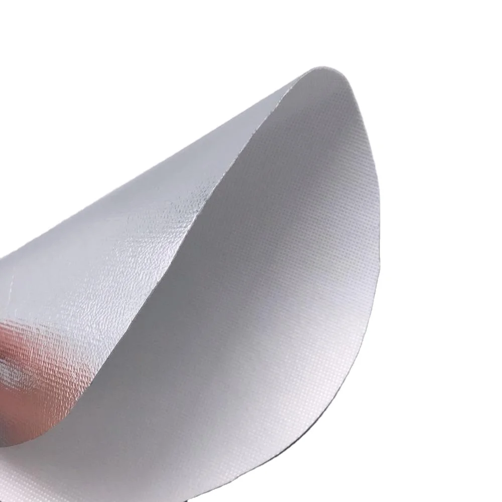 Radiant barrier silver foil roll pe woven insulation material aluminum foil