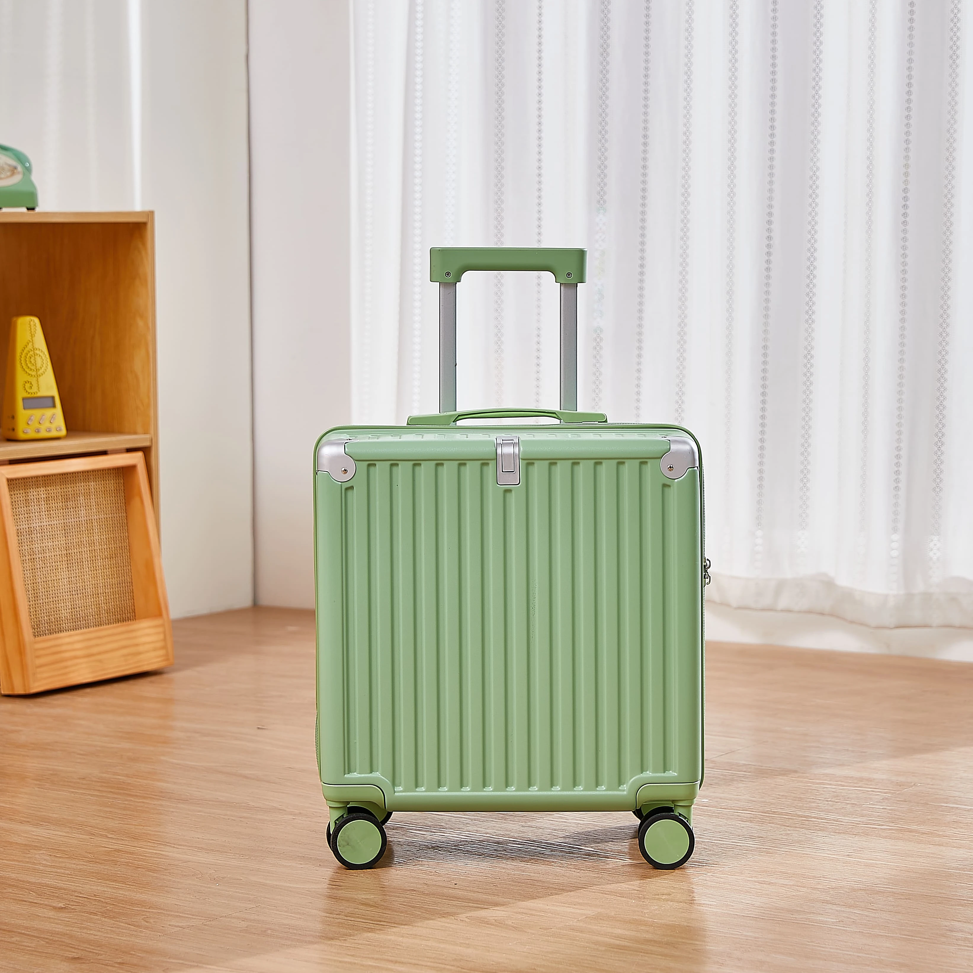 Unisex ABS Airport Luggage Trolley with Spinner Caster Convenient Trolley Bags for Handbags Unisex Luggage Sets