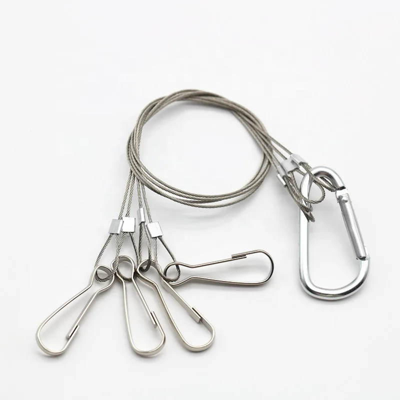 Wholesale Custom Stainless Steel Hanger Lanyard For Plant Grow Aquarium Light Lamp Hanging Kit