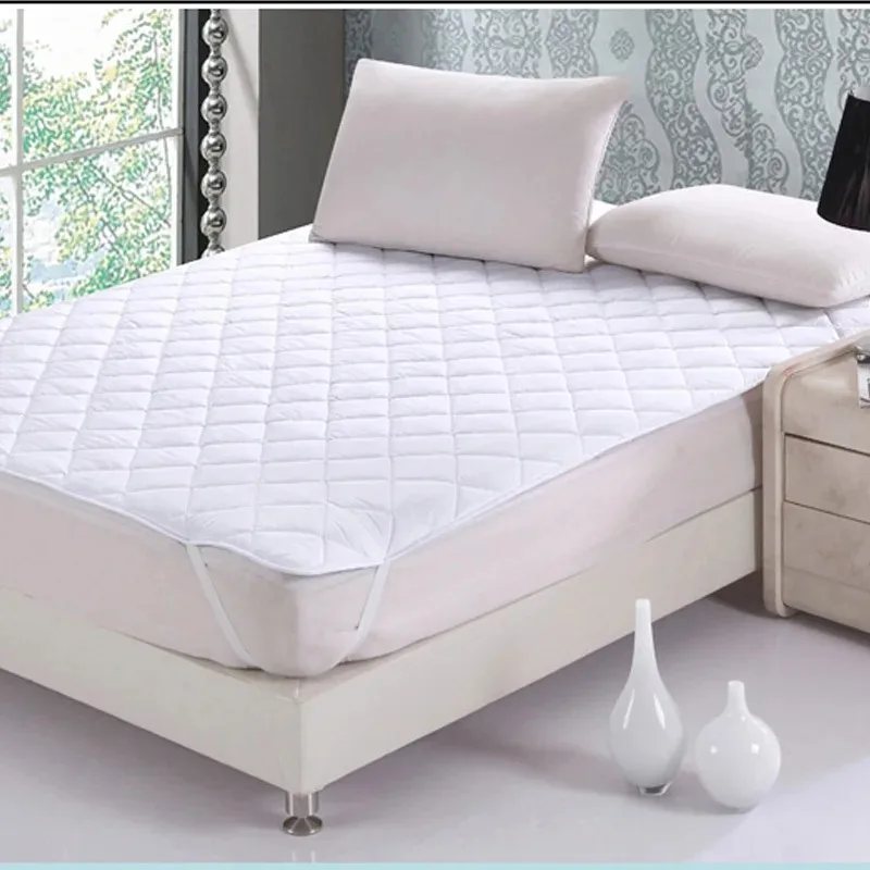 Wholesale 100 Polyester Cheap Price Washable King Bed Pad Mattress Protector for Hotel