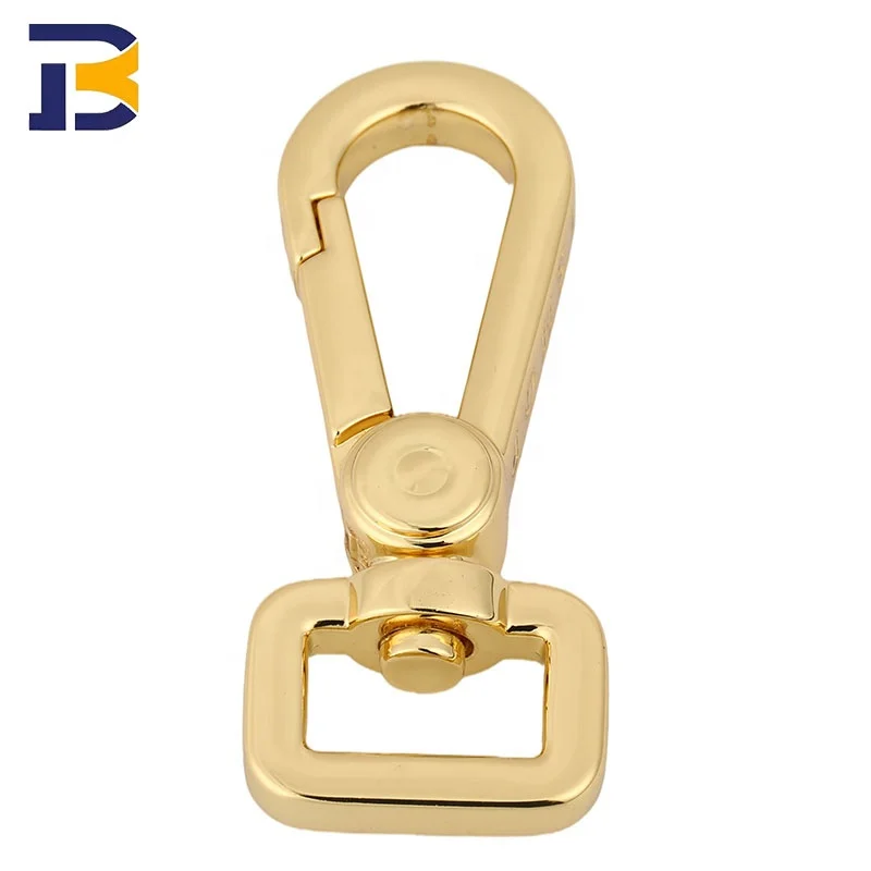 High Quality 20mm Bag Accessories Metal D Rings Adjustable Clasp Pin Buckle Swivel Snap Hook For Bags Shoes