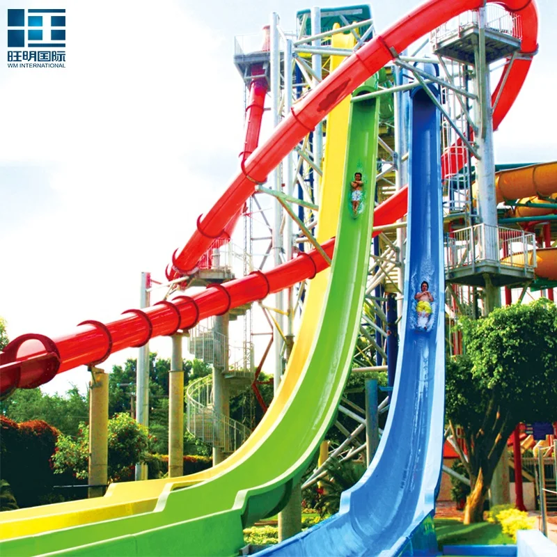 Commercial Outdoor Water Park Adult Water Slide Big Fiberglass Swimming Pool Water Slide