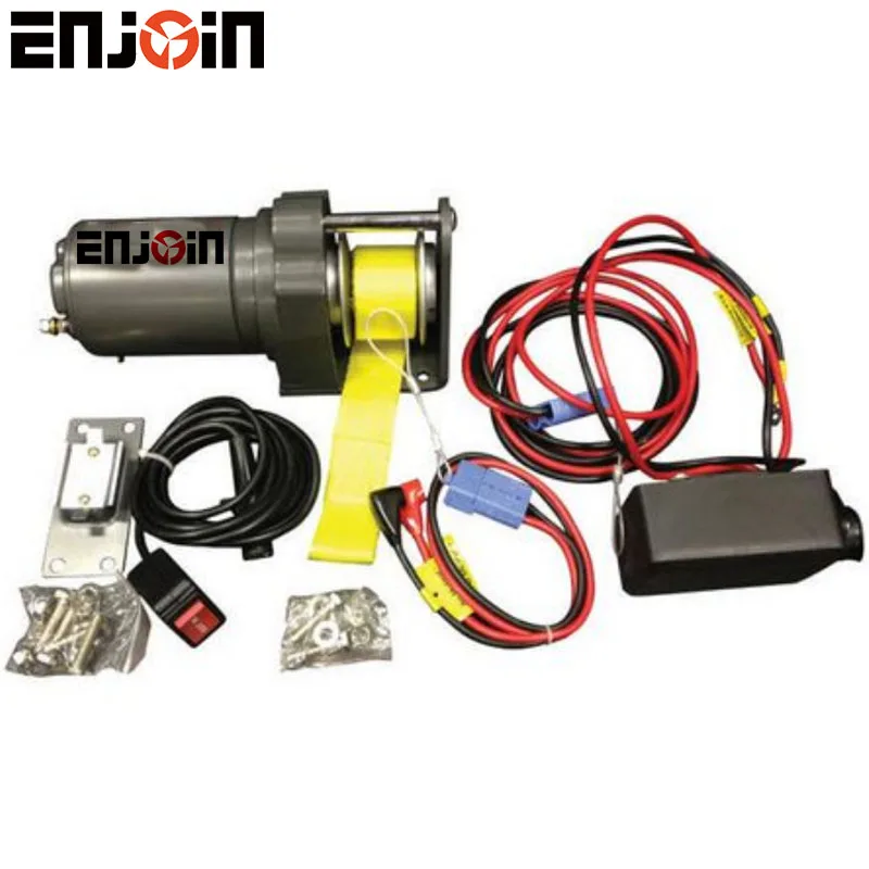 ENJOIN 3000LBS Trailer Electric Winch With strap