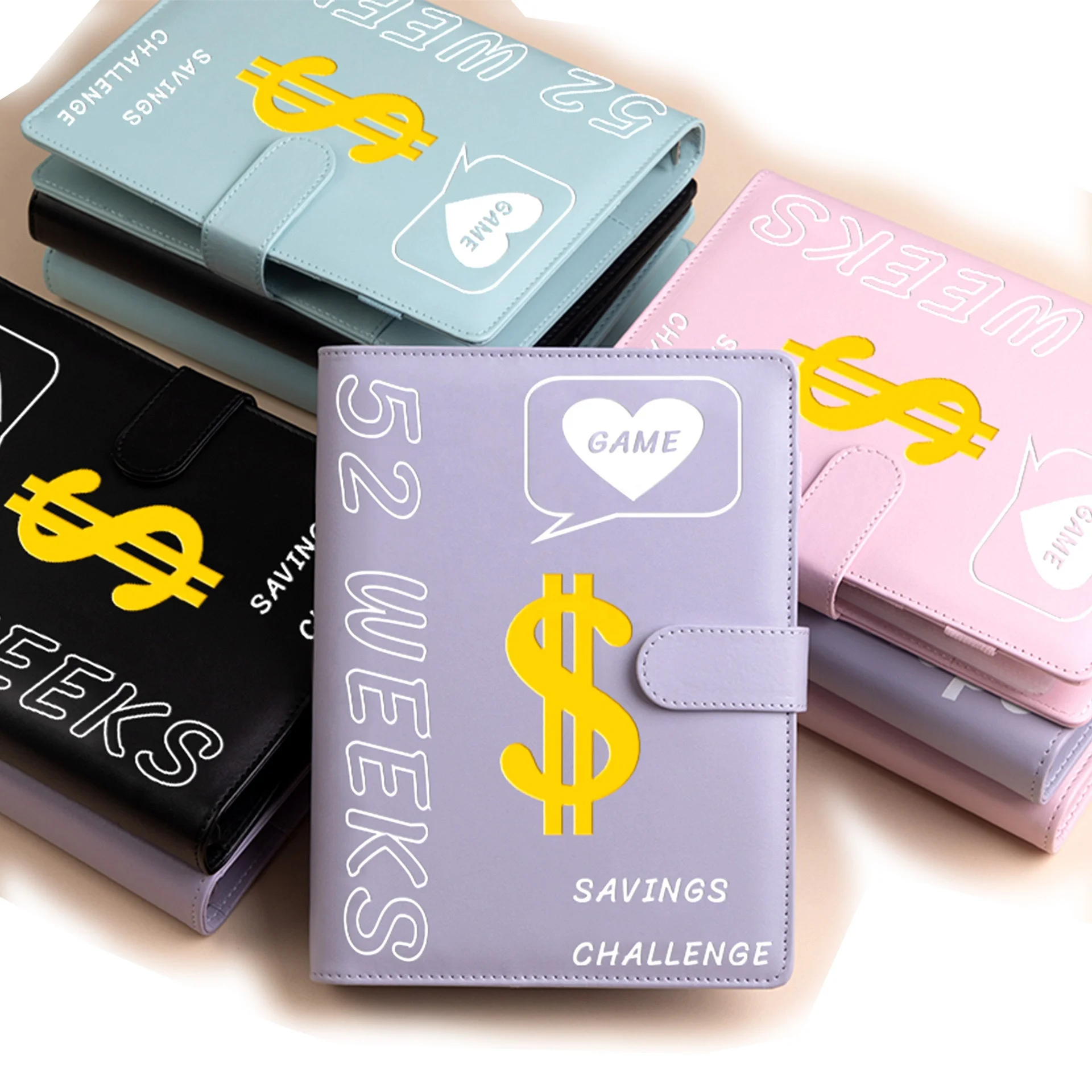 Wholesale 52 Week Savings challenge binder money saving budget a5 money notebook saving budget binder with cash envelopes