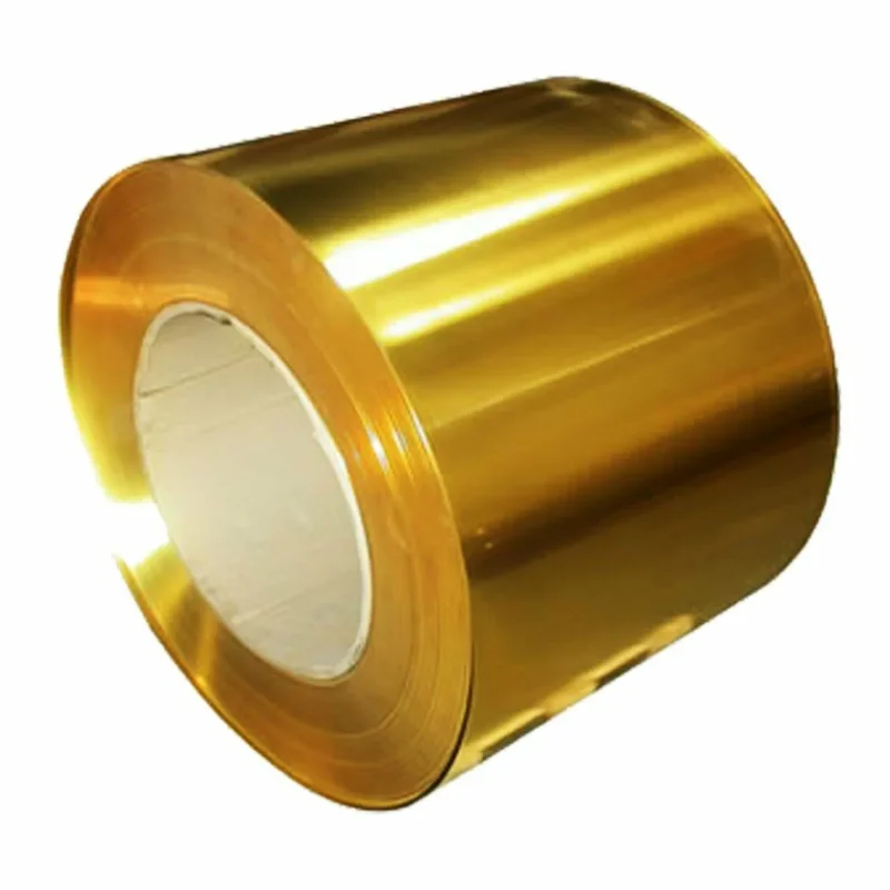cold rolled 0.8mm brass strip coil 99% Copper-Znic alloy coil brass coil for Engine Parts