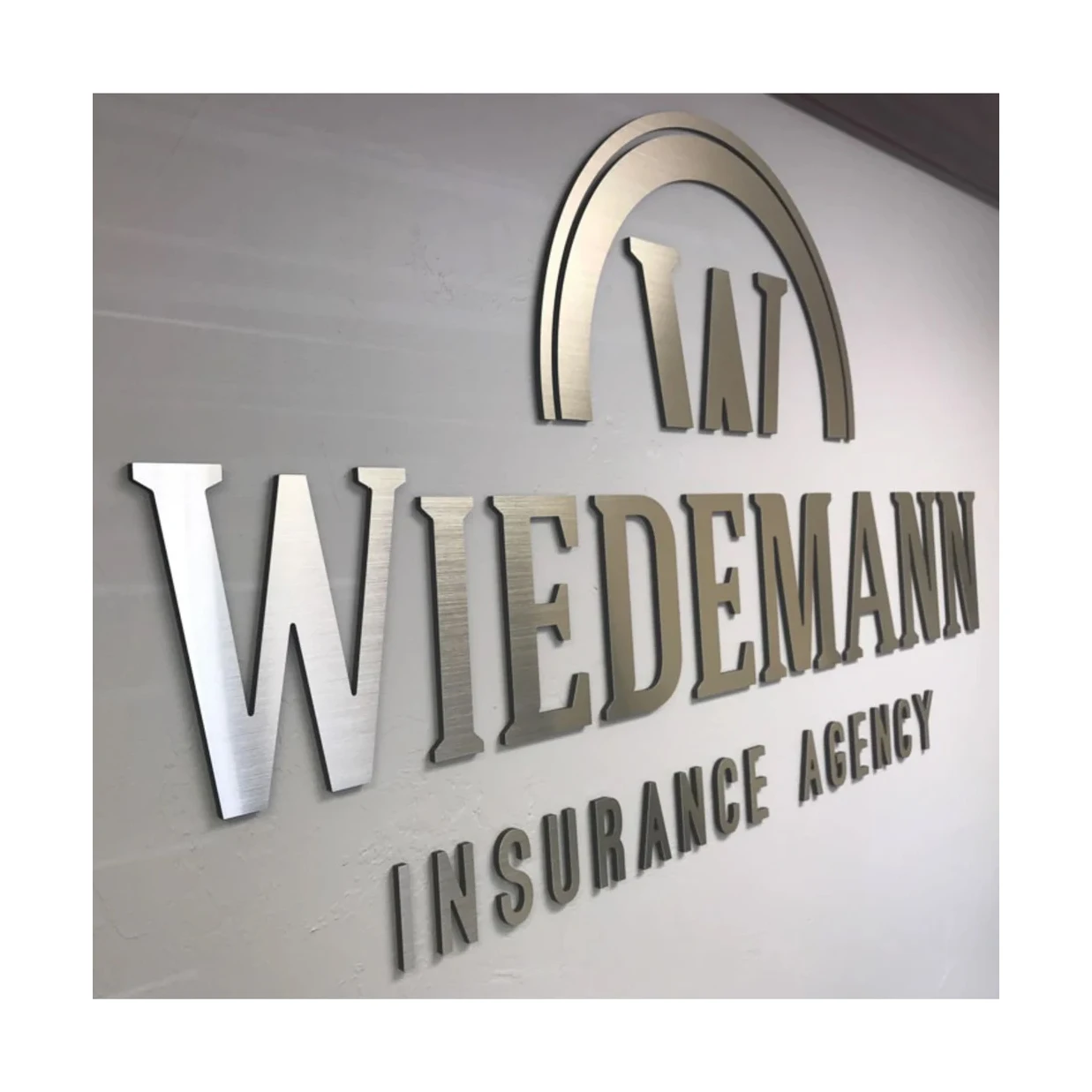 Custom Store Outdoor Shop Company Metal Indoor Logo Sign Business Letter Sign 3D Logo