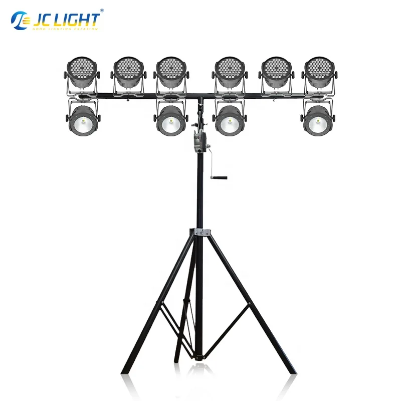 3m/4.5m single-layer/double-layer Adjustable Bracket Truss Lighting Stand Wedding Stage Event Led Par Light Stand With Tripod
