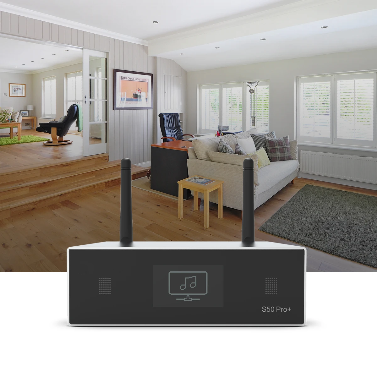 S50 Pro + беспроводной многокомнатный усилитель звука ЦАП aptX HD ESS Saber DAC цифровой предусилитель аудио музыкальный