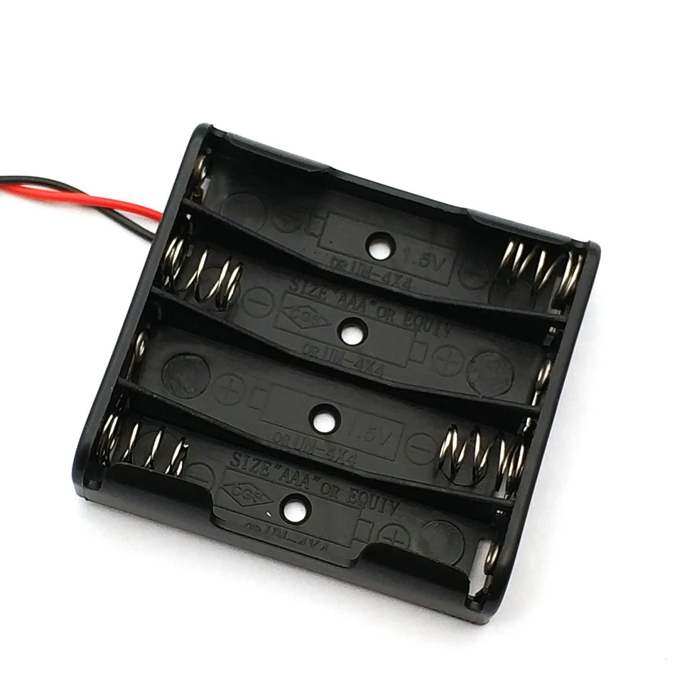 4 * AA UM3 battery holder with 9V battery snap clip