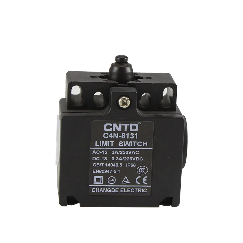 CNTD Limit Switch Manufacturers C4N Type IP66 Instantaneous Top Plunger Type Vertical Safety Limit Switch