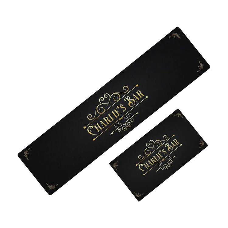 Sales Reasonable Price Custom Logo Printed Bud Light PVC Bar Drip Mat