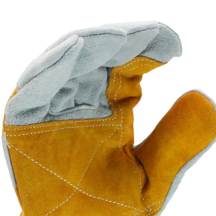 ENTE SAFETY High quality safety pig leather gloves leather work gloves men suncend leather work gloves, made in china