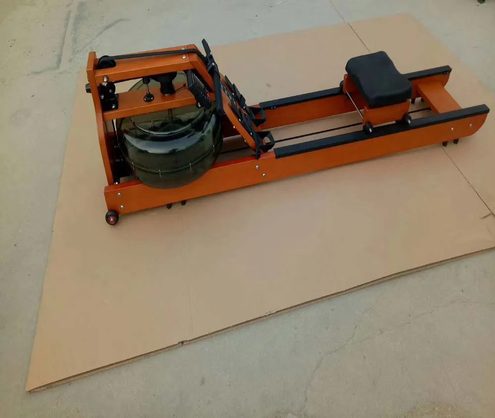 Wholesale manufacture Foldable Wooden Rower  Machine Cardio Machine Water Rowing machine