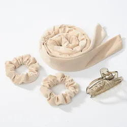 Private Label Velvet Curly Hair Curler Rollers Heatless Silk Curl Hair Headband Flexible Curlers Ribbon