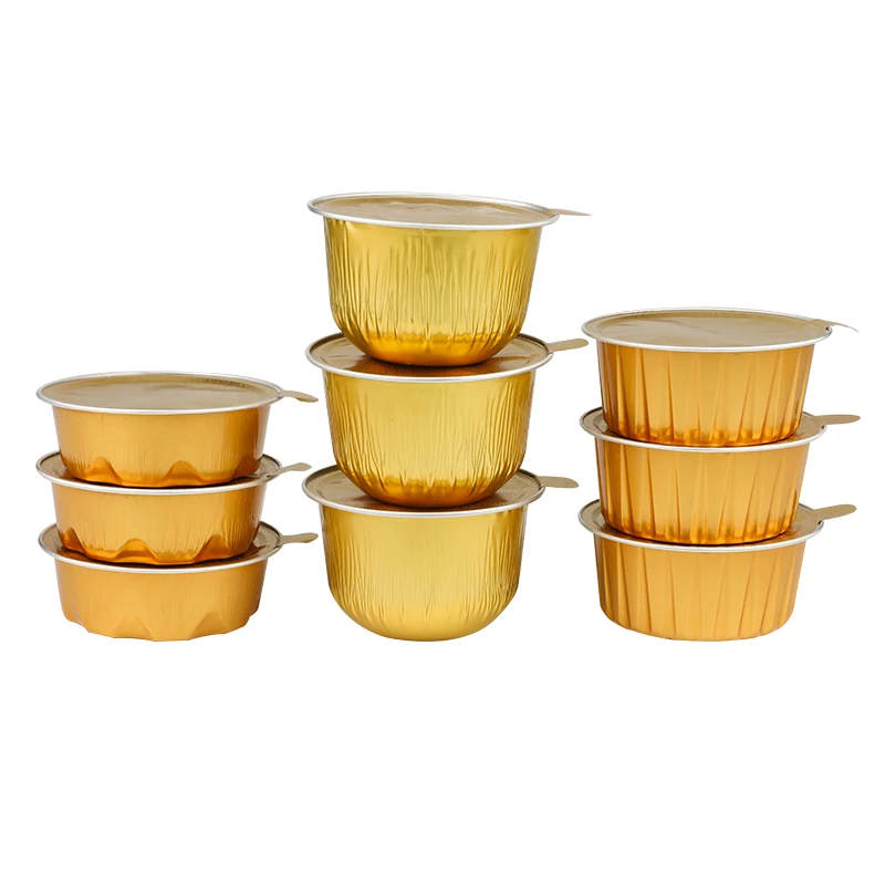 OEM Logo Small Size Aluminium Foil Container  Disposable Cupcake Container