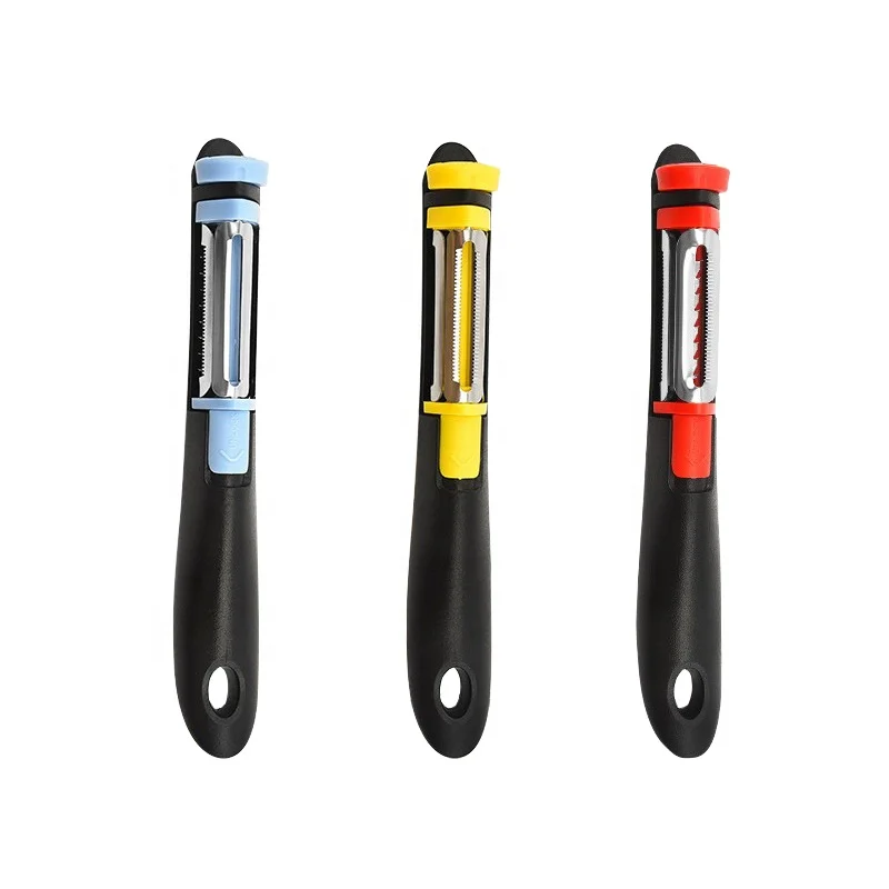 Amazon hot seller 3 In 1 multi-purpose stainless steel potato slicer grater shredder vegetable fruit peeler