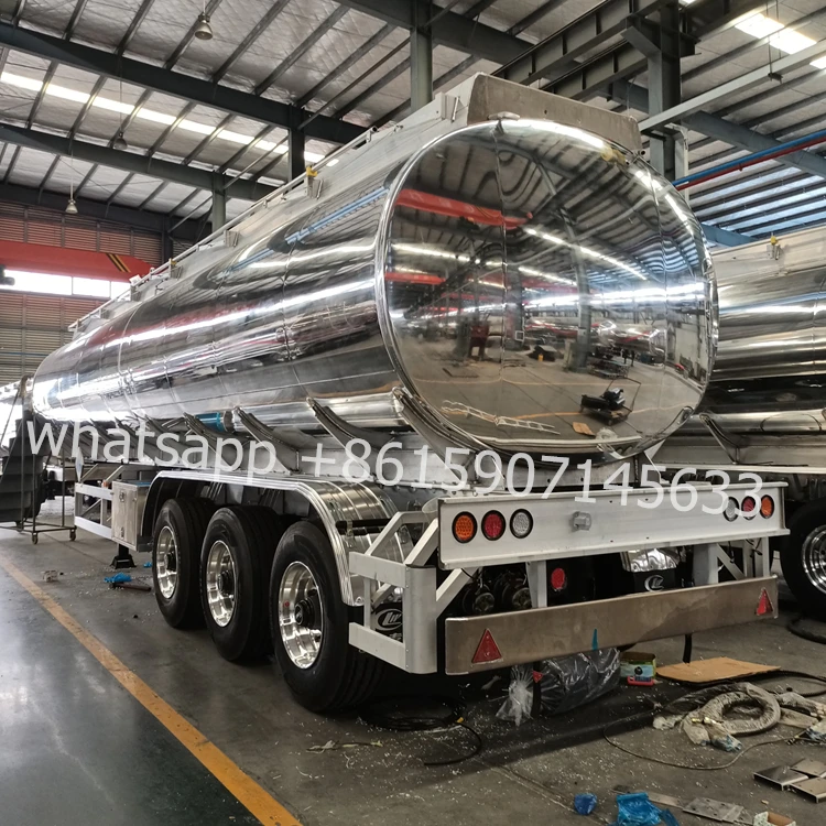 CLW 38000liters 42000liters 43000liters Aluminium petrol tanker semi trailer oil fuel tanks truck for sale