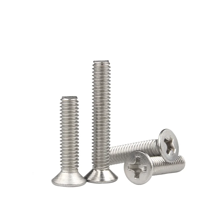 Factory Wholesale DIN965 phillips flat head black zinc Plated machine Screw Cross flat head machine Screws