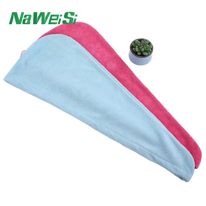 Custom Logo Printing Quick Dry Soft Water Absorbent Microfiber Hair Turban Towel Wrap
