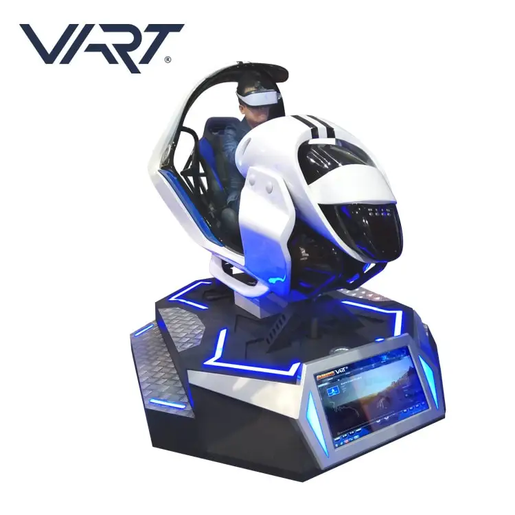 Longcheng VART Attractive virtual reality racing driving simulator vr car racing machine with logitech steering wheel set
