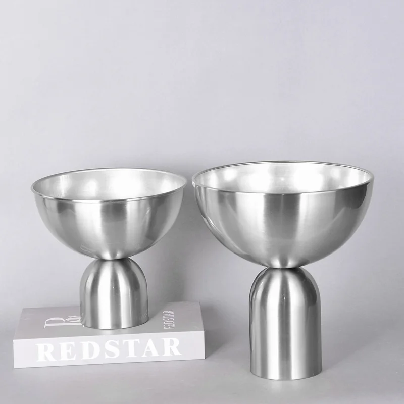 Glass Bowl Home Decorative Furnishings High Foot Fruit Dessert Plate With Base