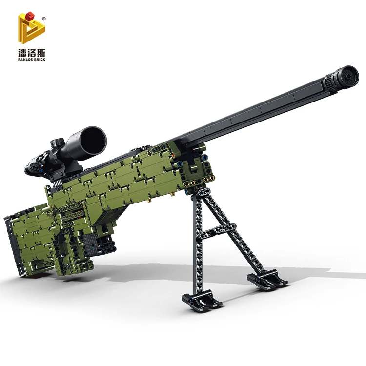 Снайперская винтовка PANLOS 670001 AWM модель оружия 1315 шт. ssniper детский игрушечный пистолет набор строительных