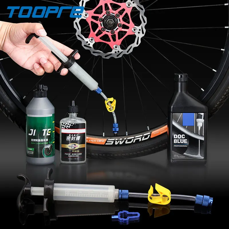 Toopre reusable bicycle tire repair syringe mountain bike road bike tire repair fluid injection tools bike tire repair tools