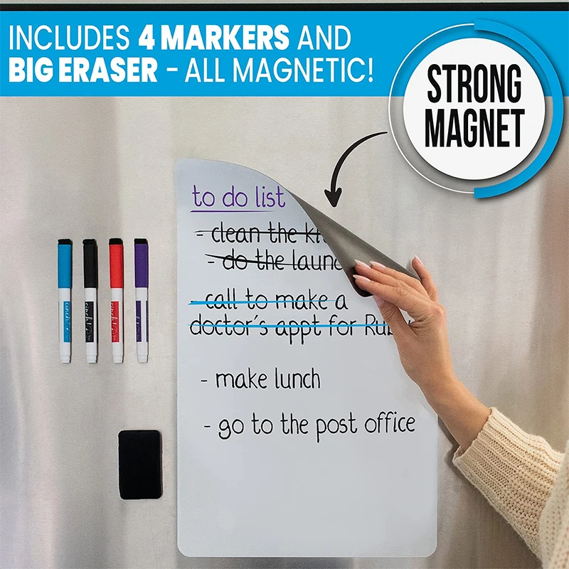 UCI China Wholesale Price Magnetic Refrigerator Sticker Message Board Soft Whiteboard Writing Board