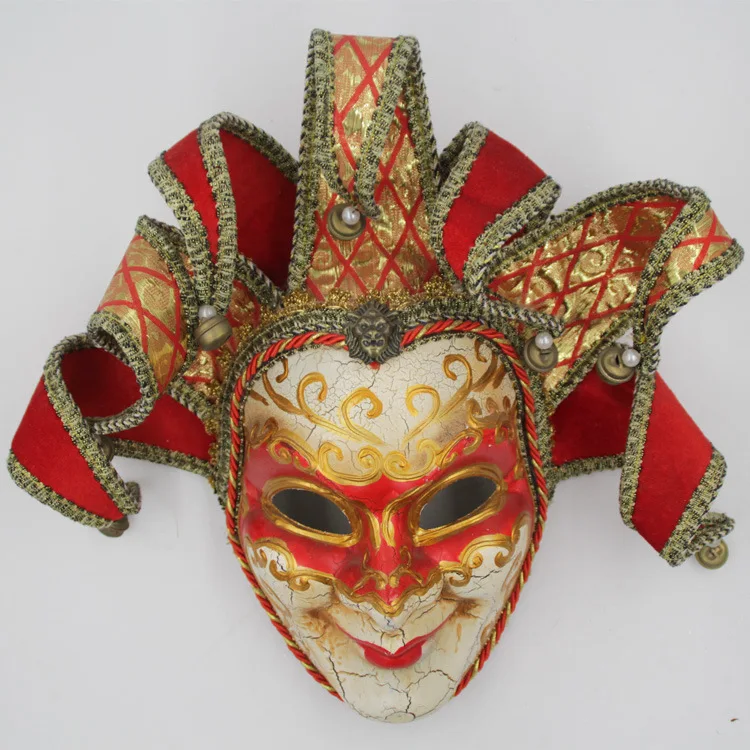 Venetian Comedy  Exquisite Decoration Jester Masks