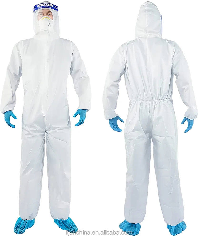 Disposable Medical SMMS PP Protective Clothing Suit Coverall Apparel Disposable Medical Coveralls