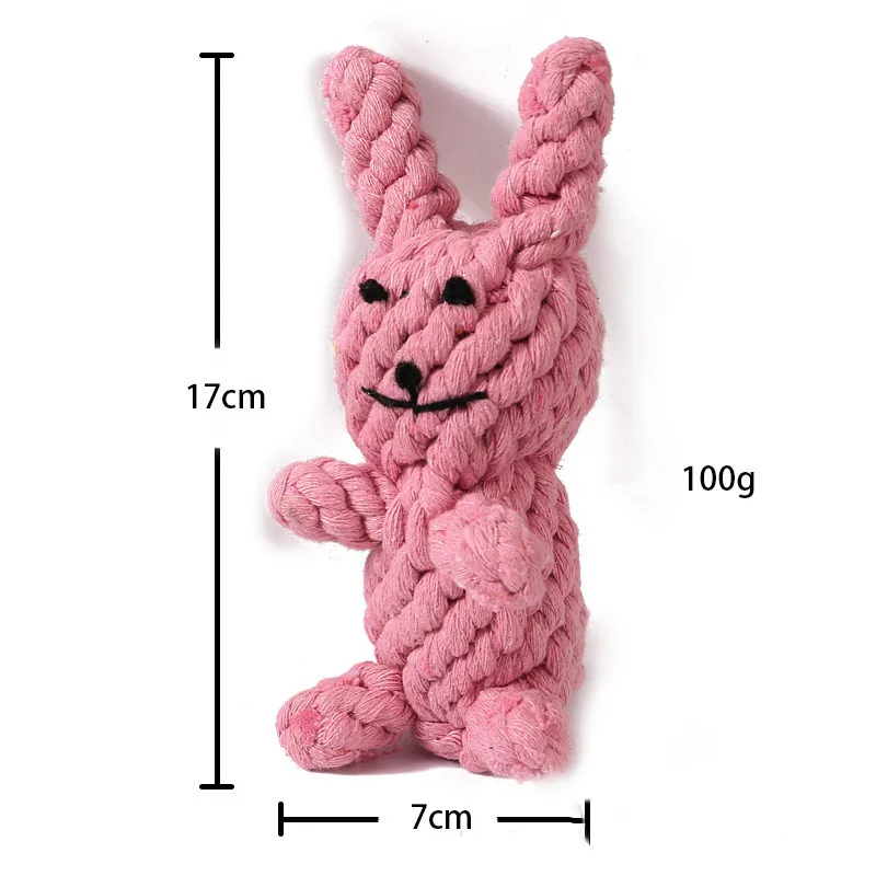 Wholesale new pet knitting chewing and biting toy molar dog toy interactive cotton rope toy