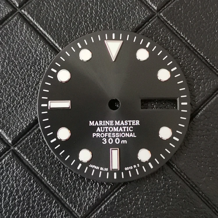 metal Index Luminous C1 Custom watch dials 28.5mm nh35 watch dial Customized