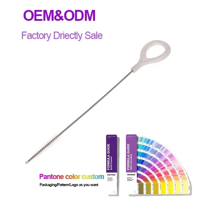 High Quality Flexible Straw Brush Nylon Flectional Glass Drinking Stainless Steel Brush Pipe Cleaner Tube Brush to Clean Straw