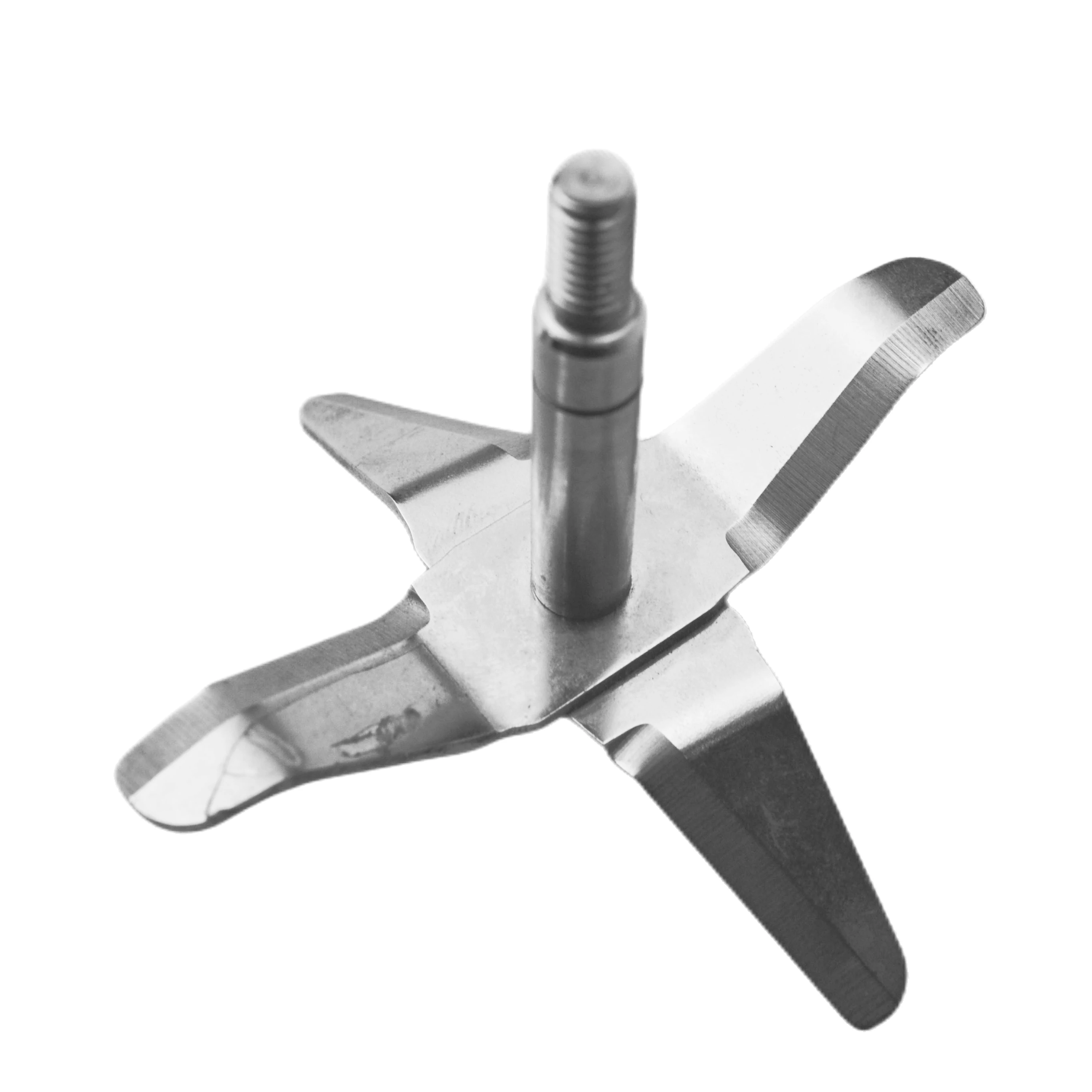 Customized 304 Stainless steel Lab Propellers 3 Blade 4 Anchor centrifugal paddle shafts for Overhead stirrer