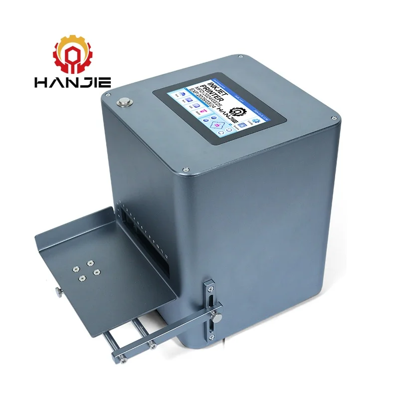 HANJIE 12 7 мм 600DPI TIJ настольные струйные принтеры для ручного Mfg Exp цифровой бар QR код даты