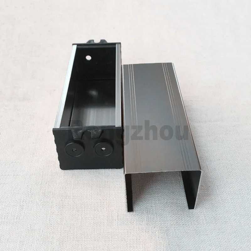 37x30mm Custom Cutout Holes Waterproof Electrical Enclosure Outdoor Power Controller Housing Aluminum Shell