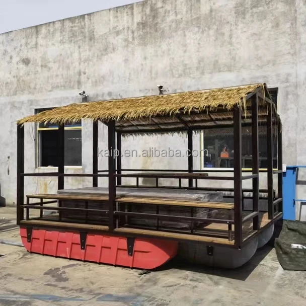 New design houseboat aluminum pontoon houseboat space capsule house floating restaurant retrofit hotel tropical area