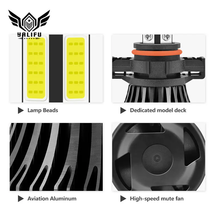 Auto Lighting System X7 5202 COB Chip LED Headlight 8000 Lumen Fog Light Bulb