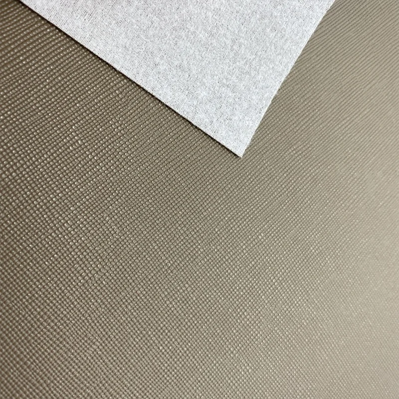 classical nice colors saffiano leather pvc leather printed leather fabric for bags faux leatherette