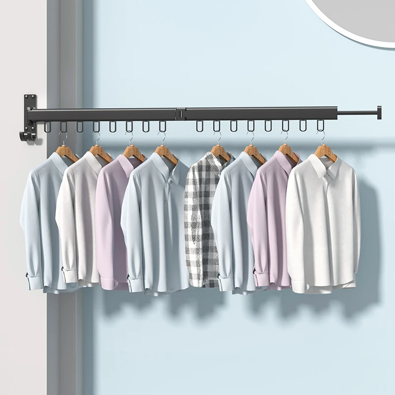 Household Essentials  Balcony Collapsible and Retractable  Clothes Drying Rack