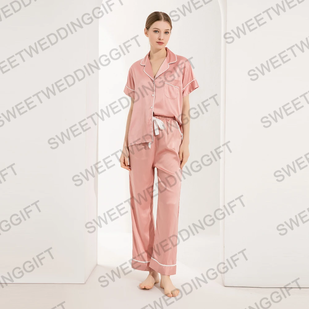 928 Girls Short Sleeve Sleepwear Nightgowns Pijamas Women Cheap Femme Pjs Mujer Pajamas For Women