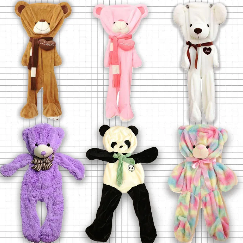 Wholesale Custom Stuffed Animal Toy Giant Soft Toys Teddy Bear Skin Unstuffed Plush Animal Skins