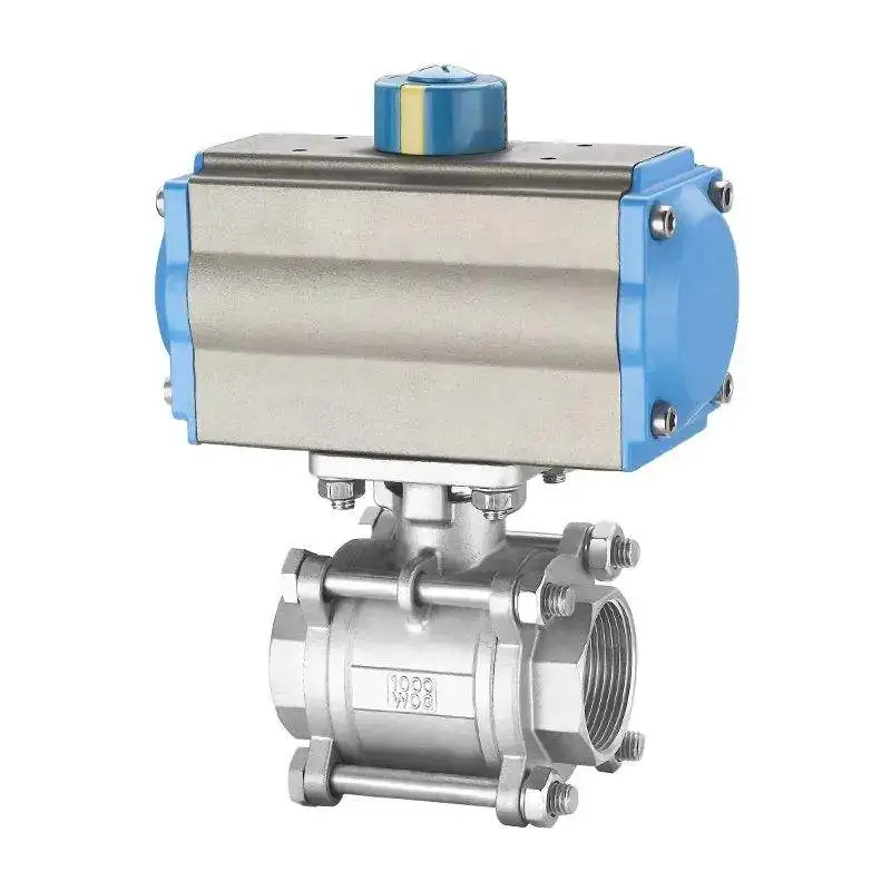 High Quality Pneumatic Actuator Operated Stainless Steel PN16 Pressure Hydraulic Ball Valve