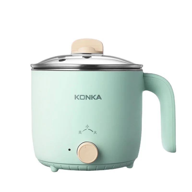 Konka 1.5L multi-function electric cooking pot compact and convenient electric cooking pot dormitory anti-dry burning safe elect