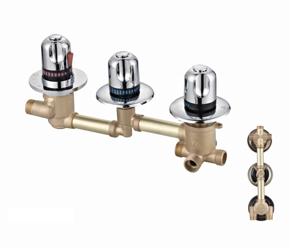 China Manufacturer  mixer bath faucet customize brass  thermostatic shower faucet