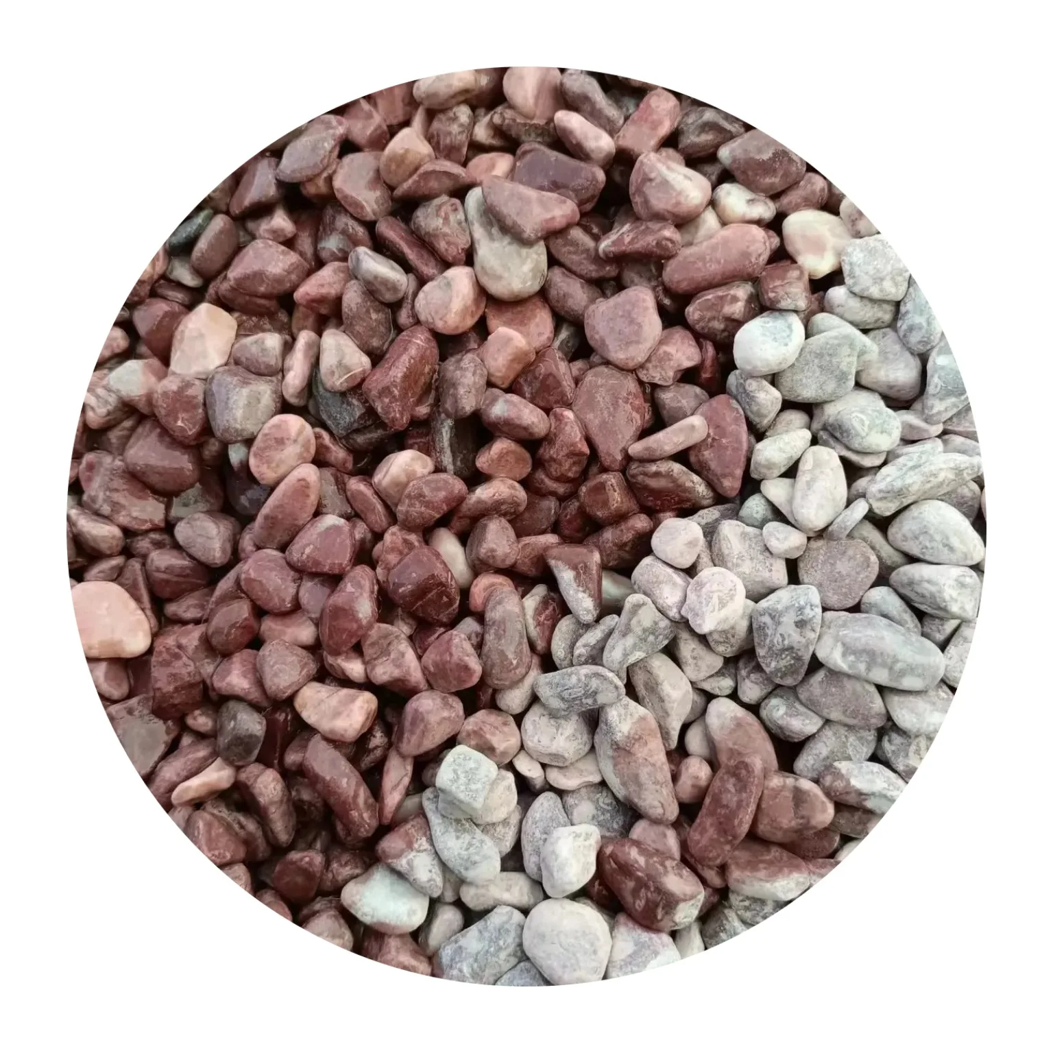 Chicken blood red Natural crushed Marble Pea Gravel special hard stone for terrazzo grit wash marble chips for flooring