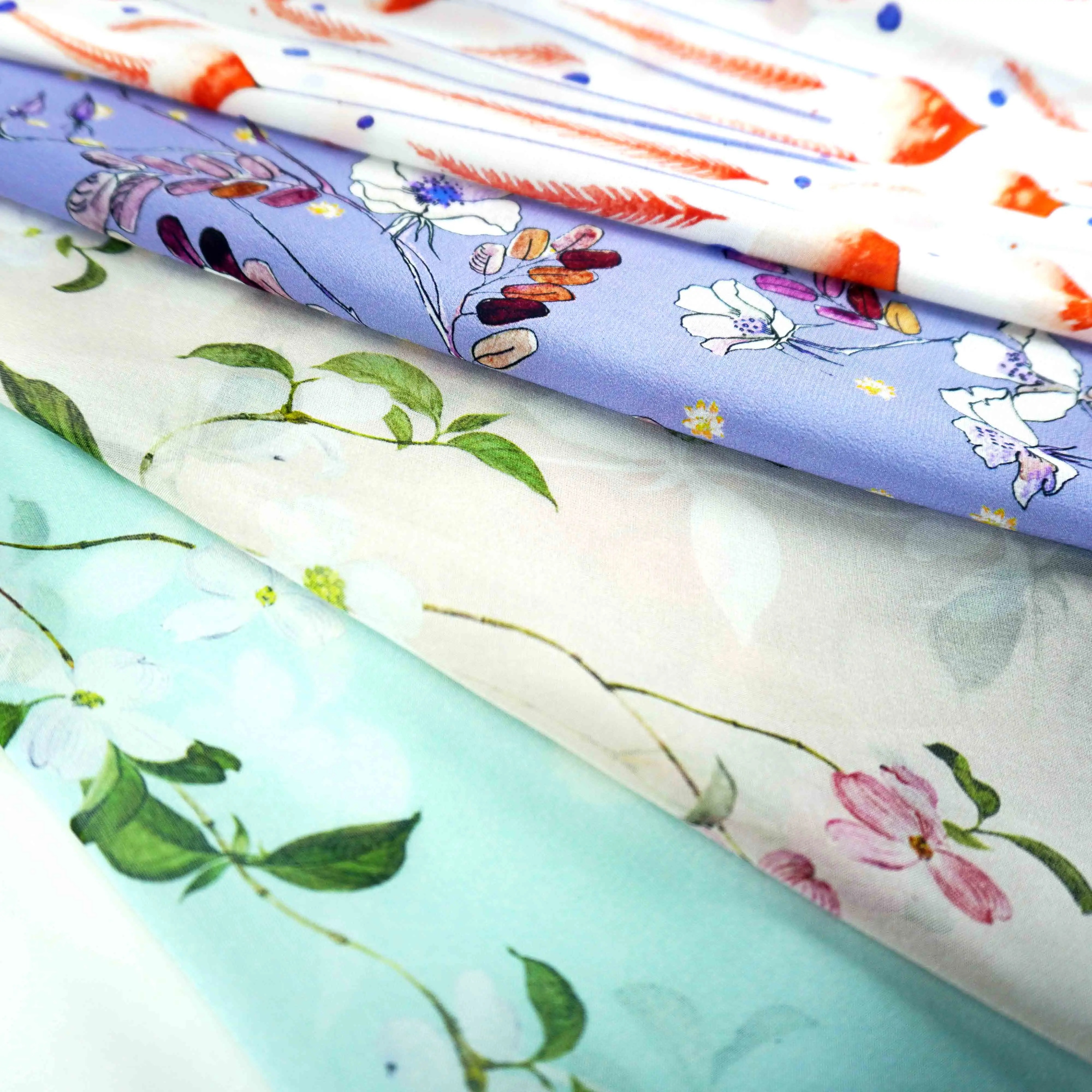 100% Natural Pure Silk Chiffon Fabric 100 Mulberry Satin Mulberrry Silk Fabric For Dresses Printed Ice Silk Organza Fabric