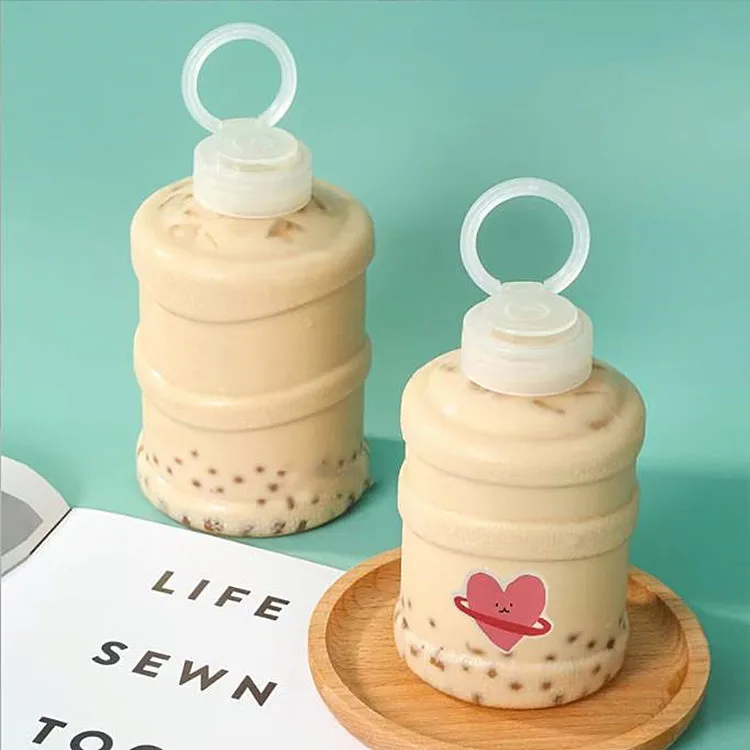 JIMI 300ml 500ml 650ml Hot Sale Mineral Water Bottle Design Mini Bottle Plastic Drink Buckets With Lifting